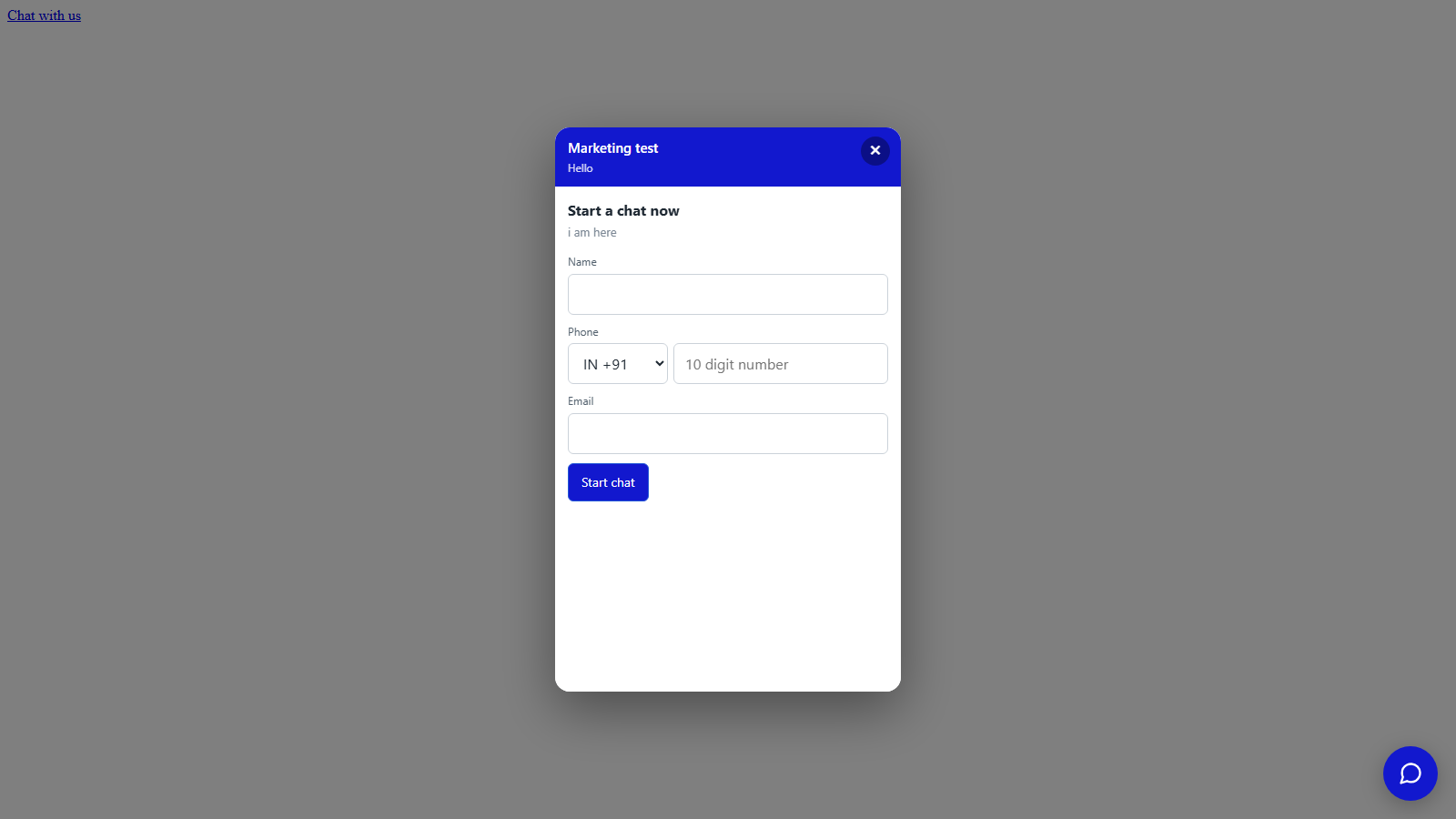 Widget test page